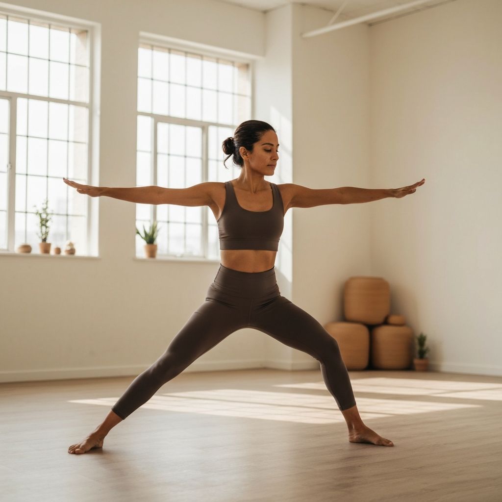 Person practicing mindful movement